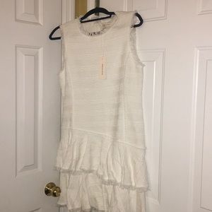 Stunning New White Tweed Rebecca Taylor Dress